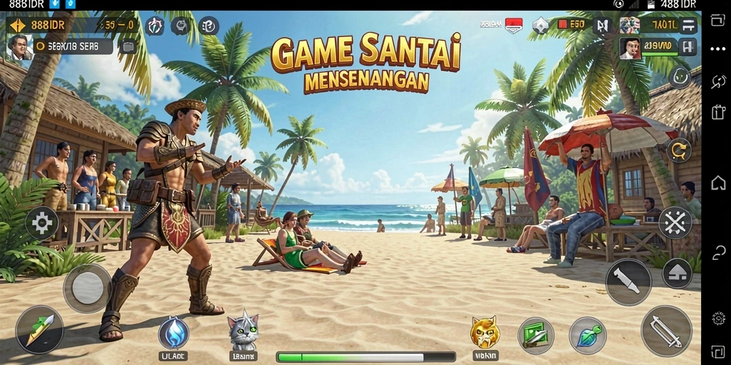 Tampilan gameplay menarik dan menyenangkan di 888IDR.
