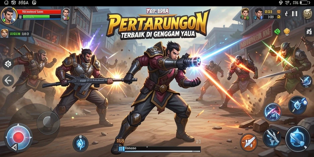 Tampilan aksi seru dari gameplay Fighting di 898A.