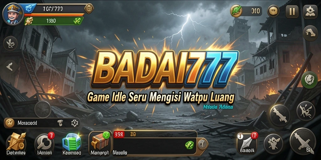 Screenshot gameplay BADAI777 menunjukkan aksi seru dalam mengumpulkan sumber daya.