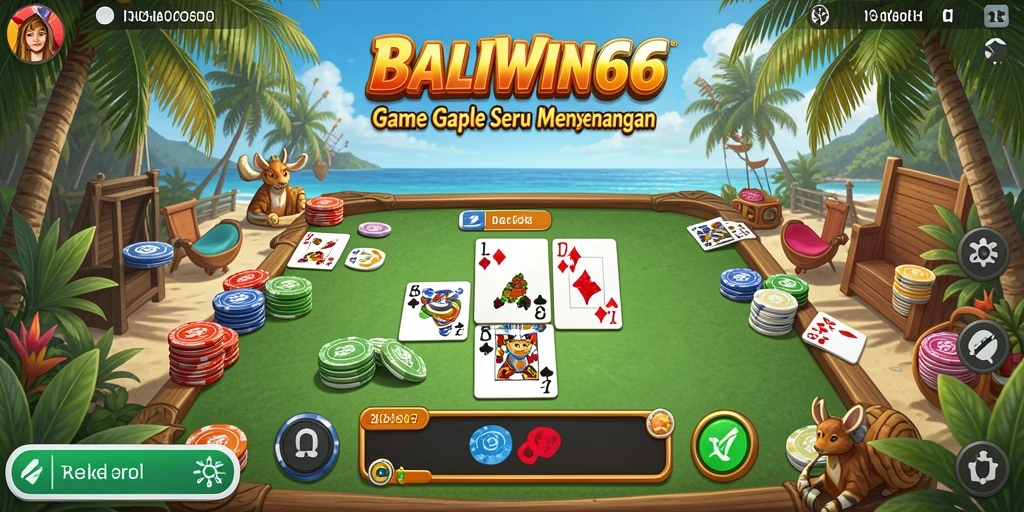 Tampilan gameplay seru Gaple di BALIWIN66