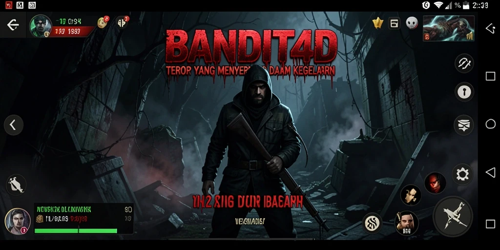 Tampilan gameplay menegangkan dari BANDIT4D dengan suasana Horror yang kental.