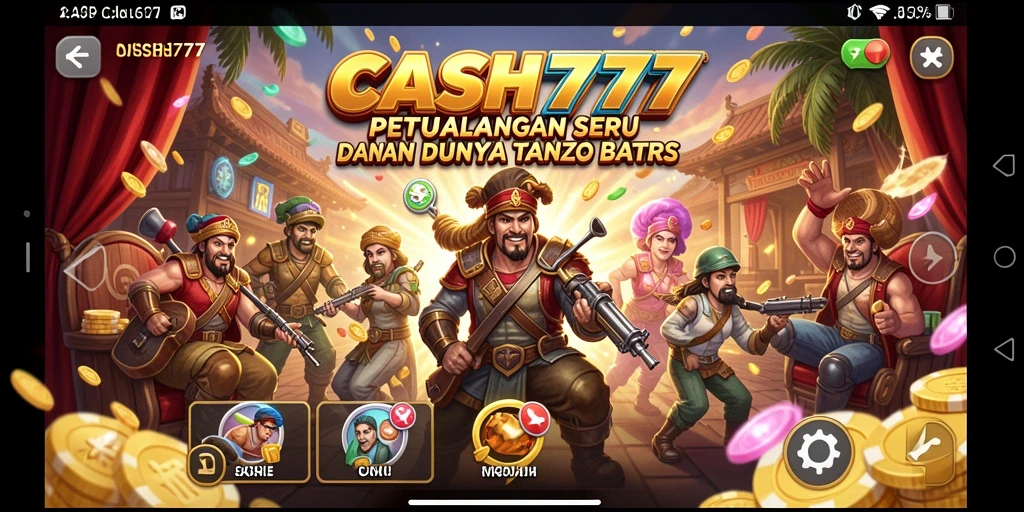 Tampilan gameplay <strong>CASH777</strong> yang menegangkan dan penuh aksi.