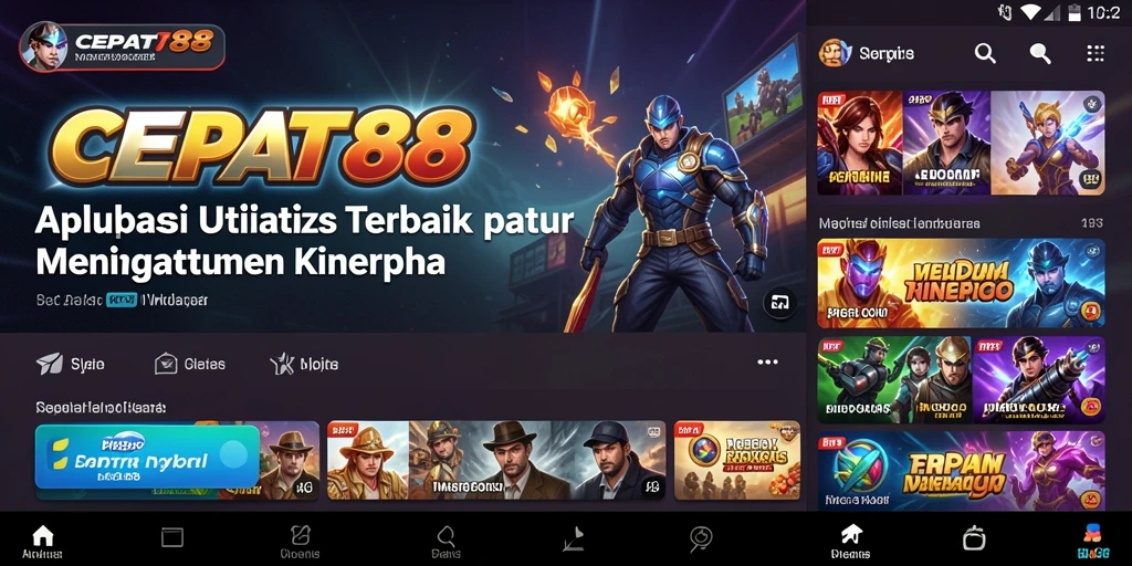 Tampilan antarmuka pengguna CEPAT88 yang sederhana dan efektif.