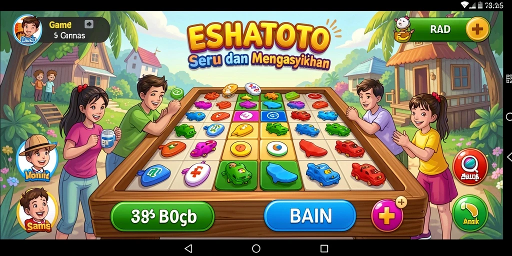 Tampilan menarik dari gameplay Bingo di ESHATOTO.
