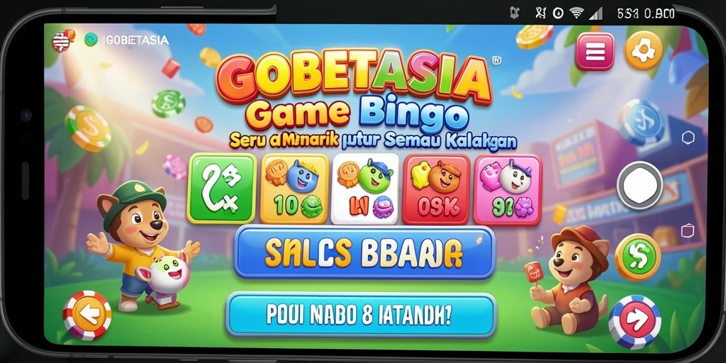 Screenshot GOBETASIA yang menunjukkan keseruan permainan Bingo.