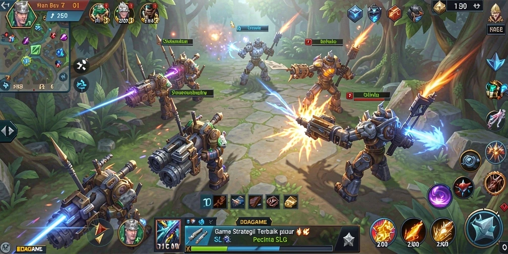 Screenshot gameplay menarik dari IDAGAME saat bertempur.