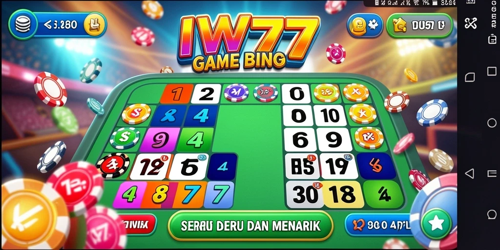 Screenshot utama IW777 menampilkan gameplay Bingo yang seru dan interaktif.