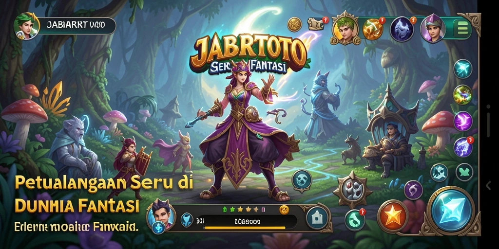 Tampilan permainan JABARTOTO dengan grafis yang memukau dan aksi petualangan seru.