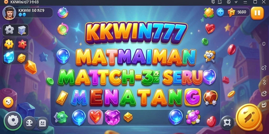 Gameplay seru KKWIN777 dengan grafis berwarna-warni.