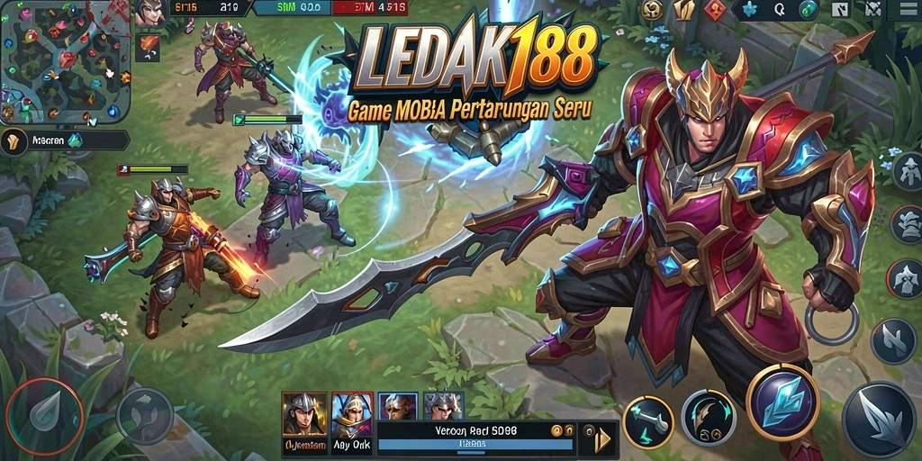 Screenshot dari gameplay seru LEDAK188 di arena pertempuran.