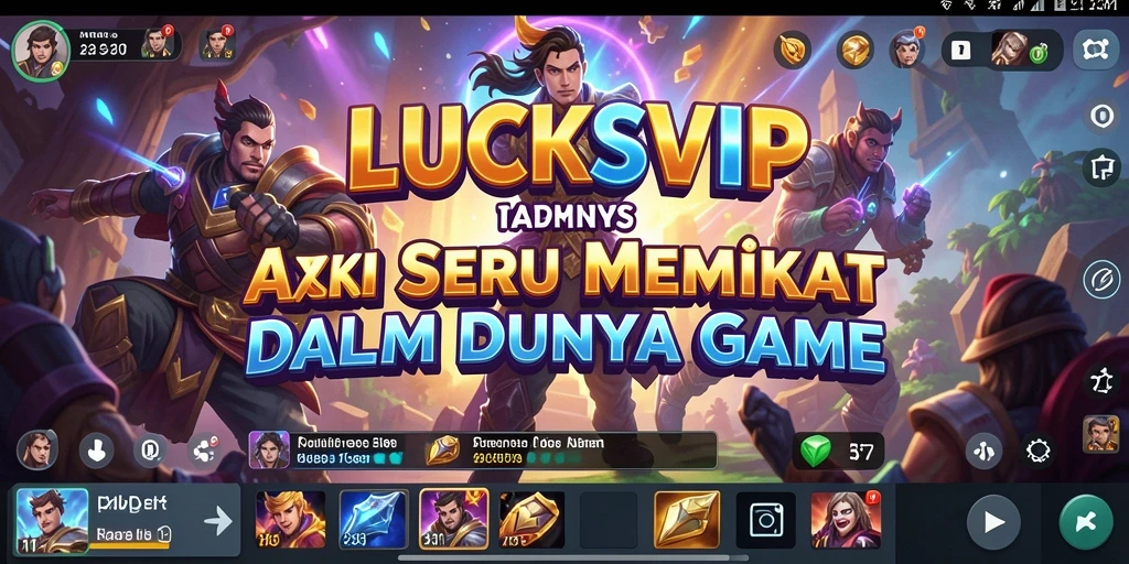 Screenshot gameplay LUCKSVIP menampilkan aksi seru dan karakter yang menarik