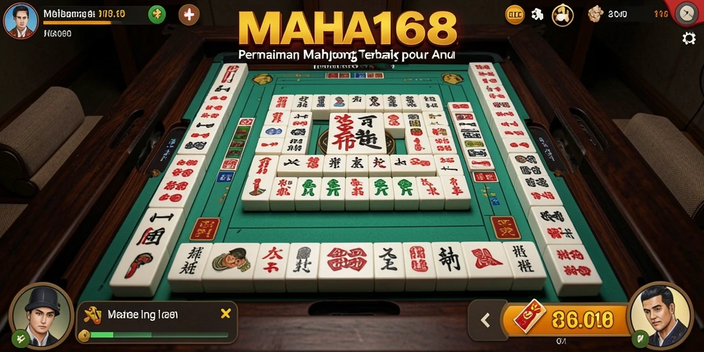 Tampilan gameplay Mahjong MAHA168 yang menarik dan interaktif.