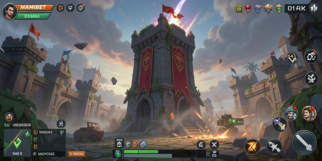 Tangkapan layar gameplay Tower Defense MAMIBET yang menegangkan.