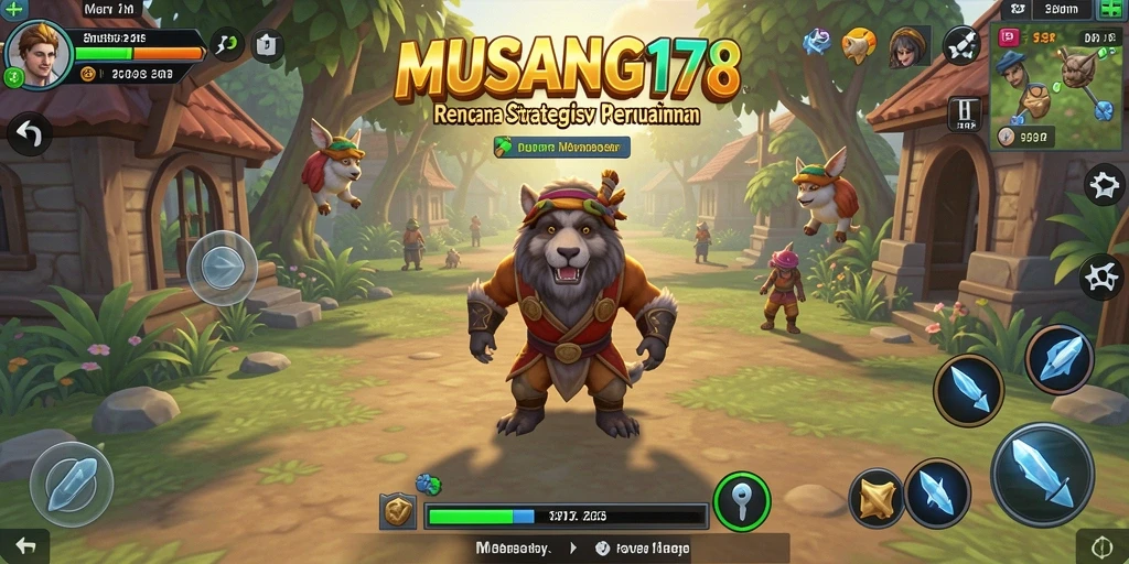 Tangkapan layar utama MUSANG178 menampilkan pertempuran strategis yang memukau.