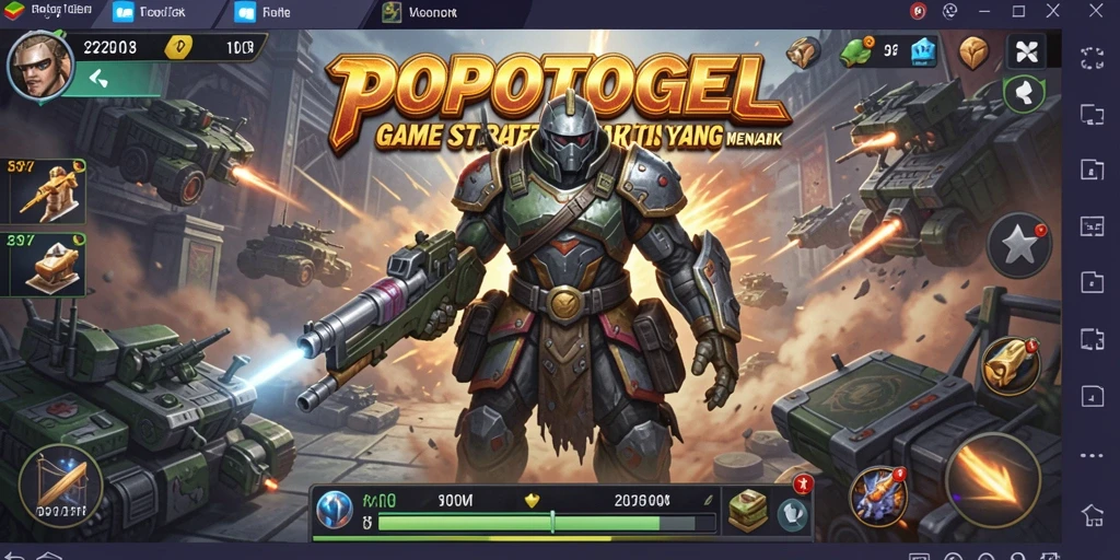 Tampilan gameplay menarik dari <strong>POPOTOGEL</strong> dengan aksi strategis dalam membangun kerajaan.