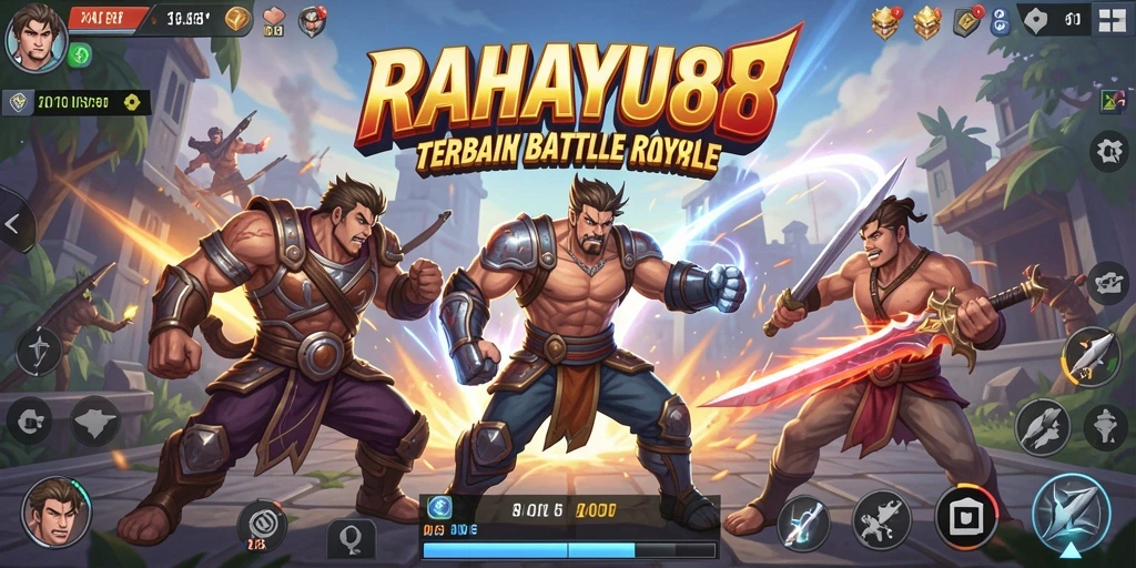 Tampilan gameplay RAHAYU88 yang seru di medan pertempuran Battle Royale.