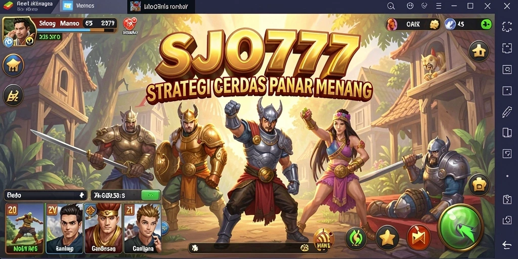 Tampilan gameplay SJO777 yang intens dan strategis.