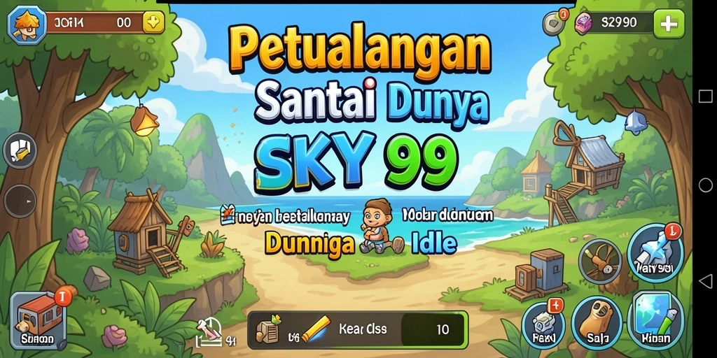 Tampilan screenshot menunjukkan karakter dalam pertempuran Idle yang menarik.