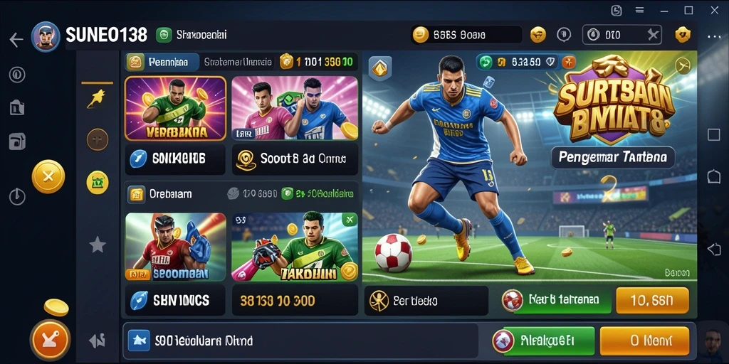 Tampilan menarik dari gameplay Sportsbook SUNEO138.